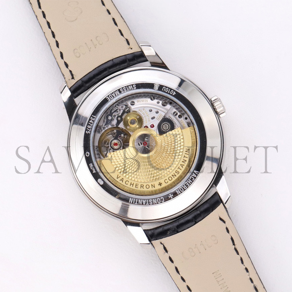 vacheron Co*sta*t*n patrimony moon phase retrograde date 42.5 mm watch 4010u/000g-b330